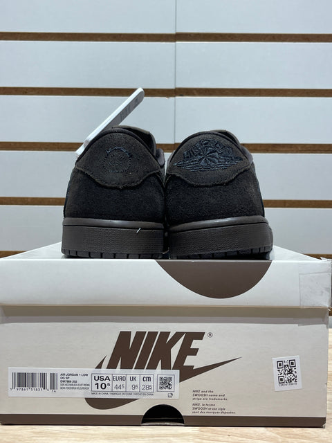 Jordan 1 Retro Low OG SP Travis Scott Velvet Brown Sz 10.5
