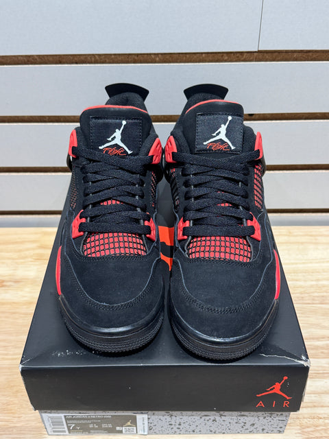 Jordan 4 Retro Red Thunder (GS) Sz 7Y