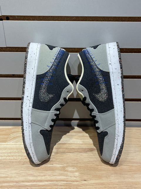 Jordan 1 Low SE Crater Black Grey Sz 10.5