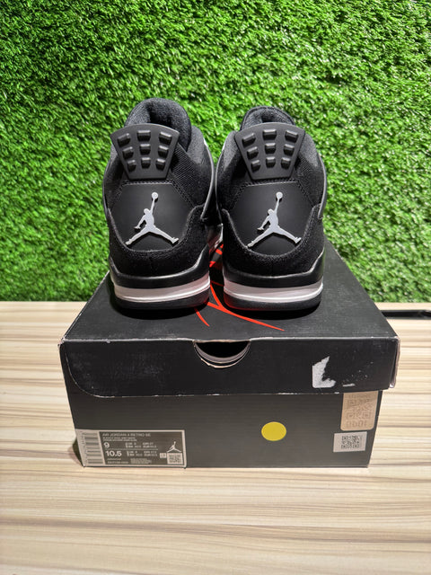 Jordan 4 Retro SE Black Canvas Sz 9M,.,