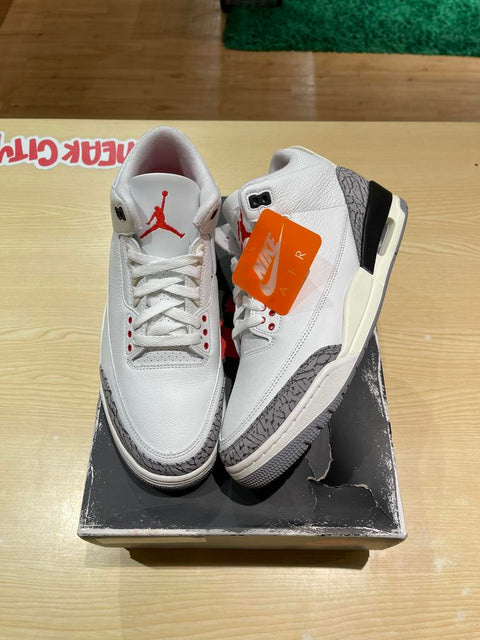 Jordan 3 Retro White Cement Reimagined Sz 11