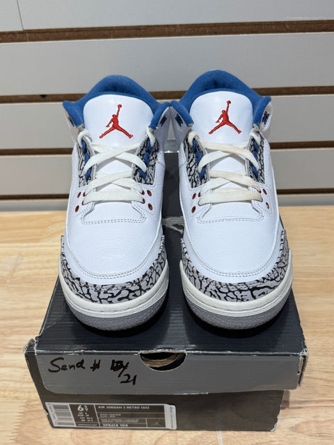 Jordan 3 Retro True Blue (2011) (GS) Sz 6.5Y