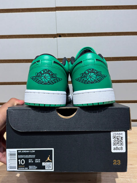 Jordan 1 Low Lucky Green Sz 10