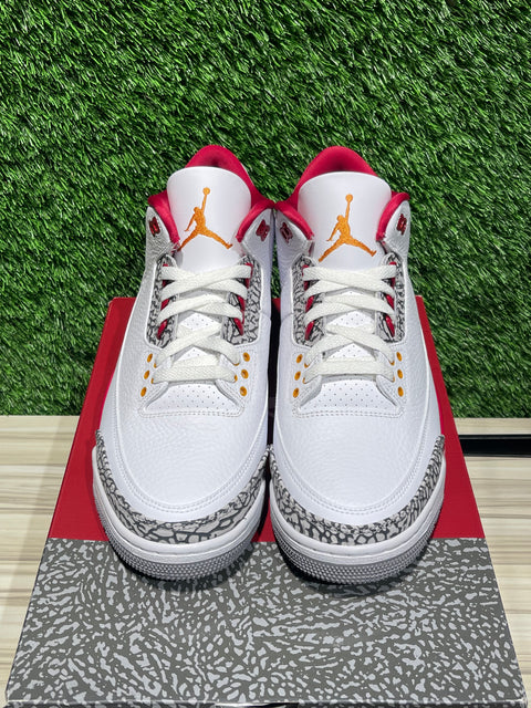 Jordan 3 Retro Cardinal Red Sz 10.5