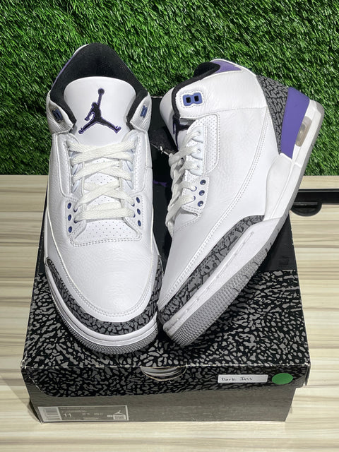 Jordan 3 Retro Dark Iris Sz 11M