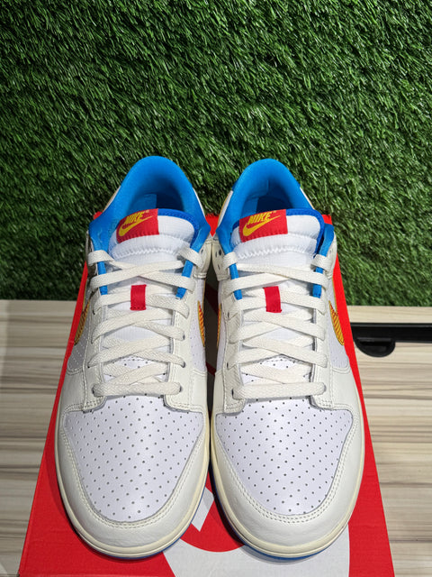 Nike Dunk Low Retro SE Pop Art Sail Photo Blue Sz 10