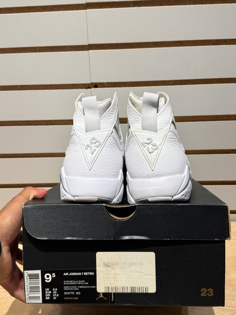 Jordan 7 Retro Pure Platinum Sz 9.5