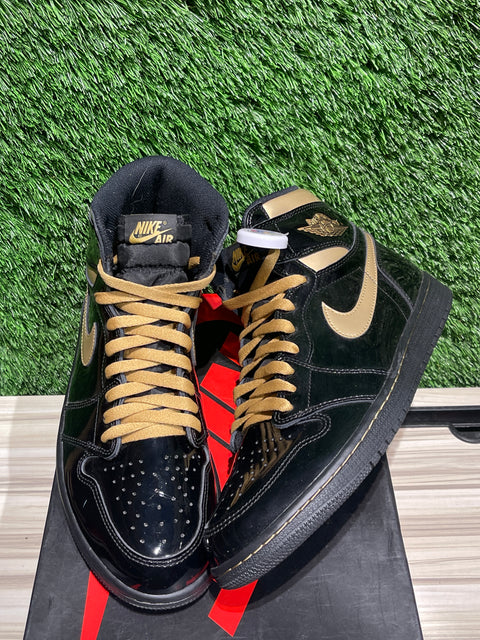 Jordan 1 Retro High Black Metallic Gold (2020) Sz 11M