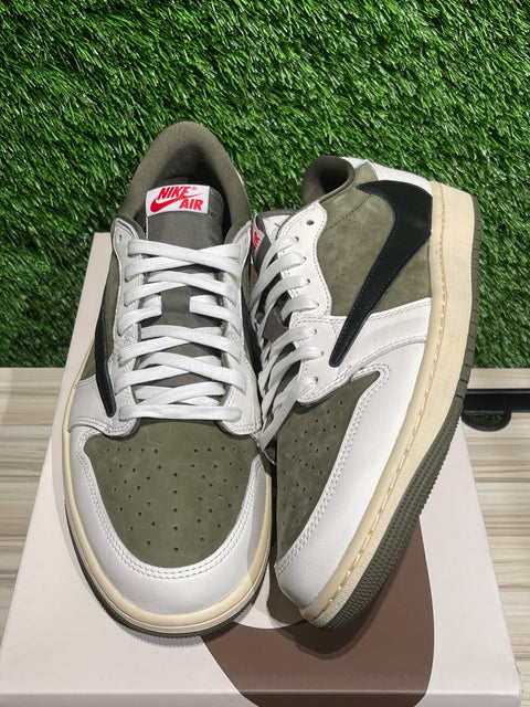 Jordan 1 Retro Low OG SP Travis Scott Medium Olive Sz 12M