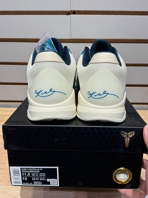 Nike Kobe 5 Protro Caitlin Clark Coconut Milk Spruce Sz 11.5