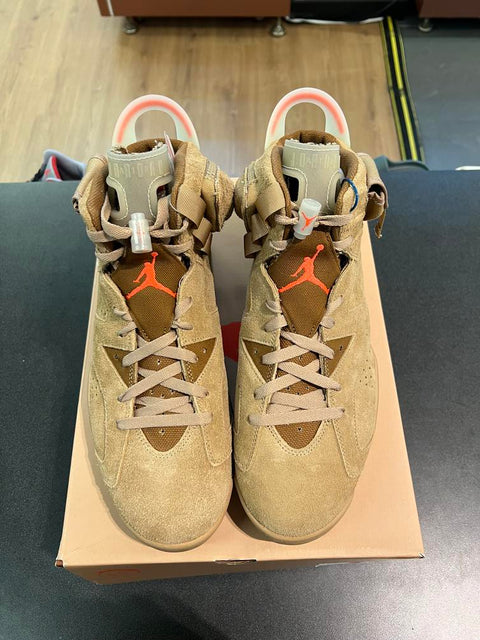 Jordan 6 Retro Travis Scott British Khaki Sz 11