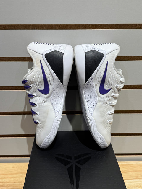 Nike Kobe 9 Elite Low EM Protro White Court Purple Sz 6M