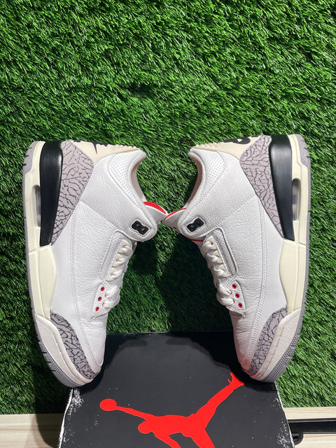 Jordan 3 Retro White Cement Reimagined Sz 9