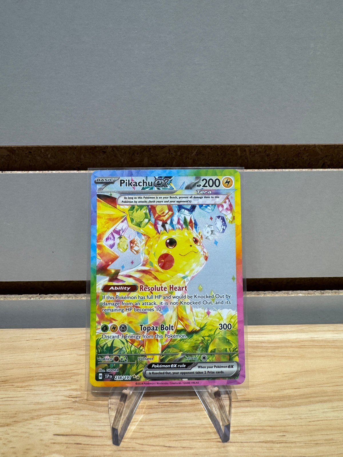 238 191 pokemon card Pokémon Pikachu ex - 238/191 proof acrylic case and Card Type:Grass - Bug Shiny Cards? NEW Events, SV4a