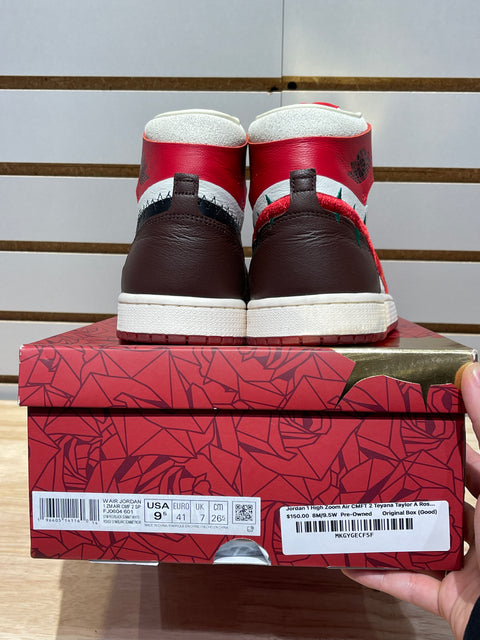 Jordan 1 High Zoom Air CMFT 2 Teyana Taylor A Rose From Harlem (Women's) Sz 8M