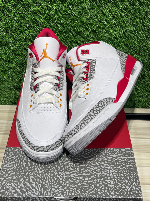 Jordan 3 Retro Cardinal Red Sz 10.5