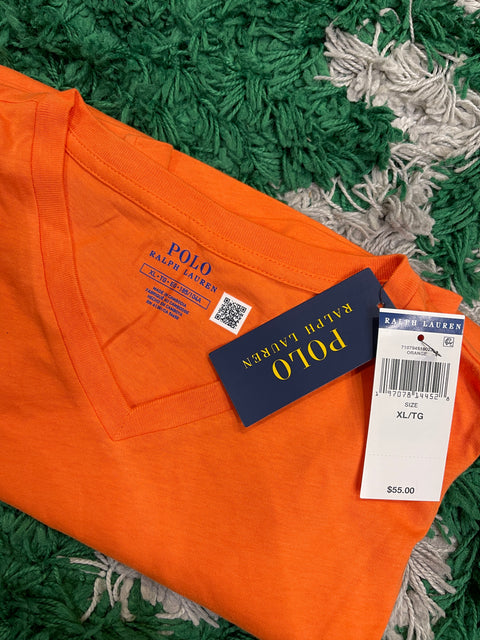 Polo Ralph Lauren Orange V-Neck Shirt