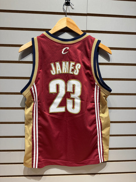 Vintage 2000s Kids Nike Cleveland Cavaliers Lebron James Jersey #23 Sz M