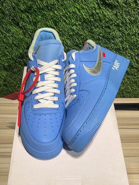 Nike Air Force 1 Low Off-White MCA University Blue Sz 10