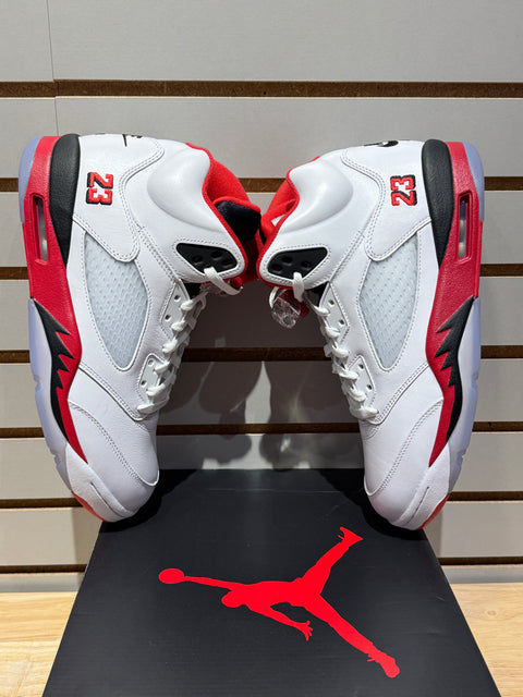 Jordan 5 Retro Fire Red Black Tongue (2025) Sz 12
