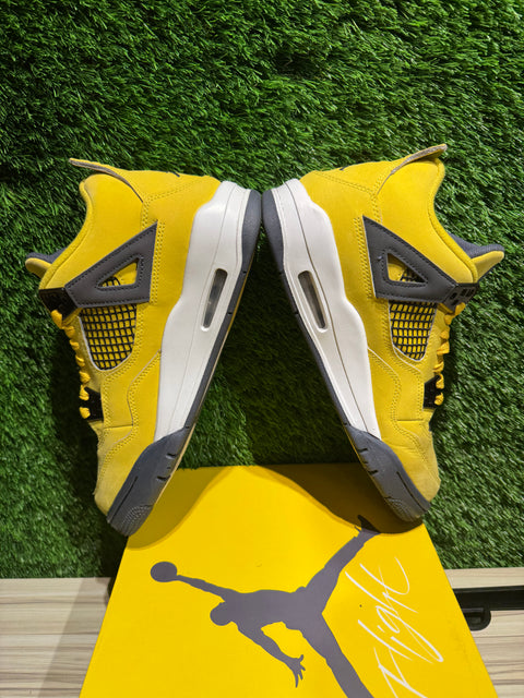 Jordan 4 Retro Lightning (2021) (GS) Sz 7Y