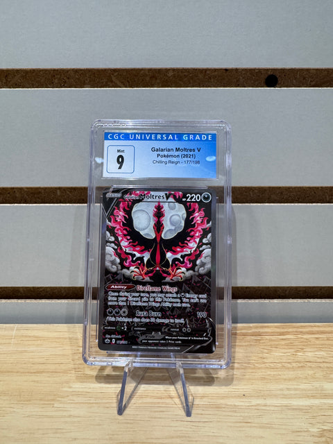 Galarian Moltres V Pokémon (2021) Chilling Reign - 177/198 CGC MINT 9