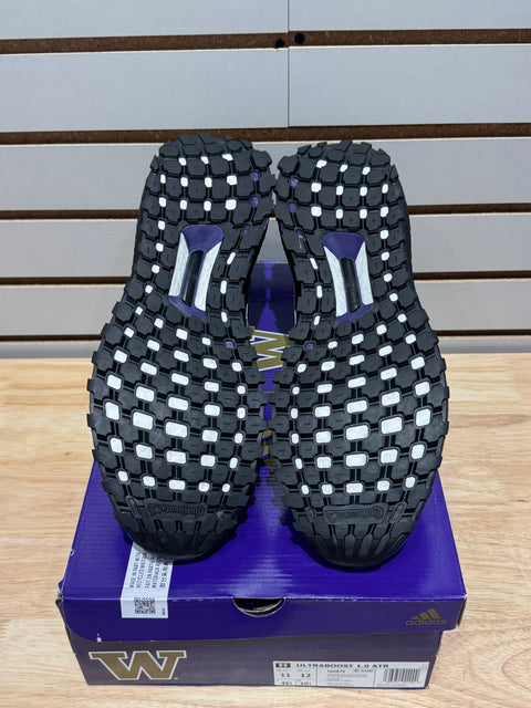 Adidas Ultraboost 1.0 DNA Washington Huskies Purple Black Sz 11