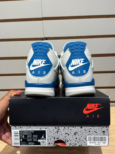 Jordan 4 Retro Military Blue (2024) Sz 7.5