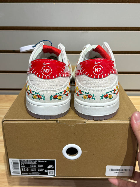 Nike SB Dunk Low Decon N7 Opti Yellow University Red Sz 11