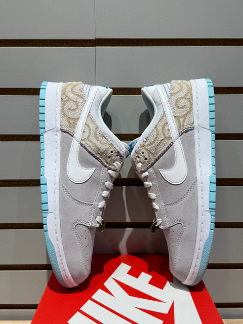 Nike Dunk Low SE Barber Shop Grey Sz 11
