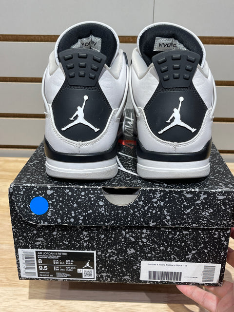 Jordan 4 Retro Military Black Sz 8