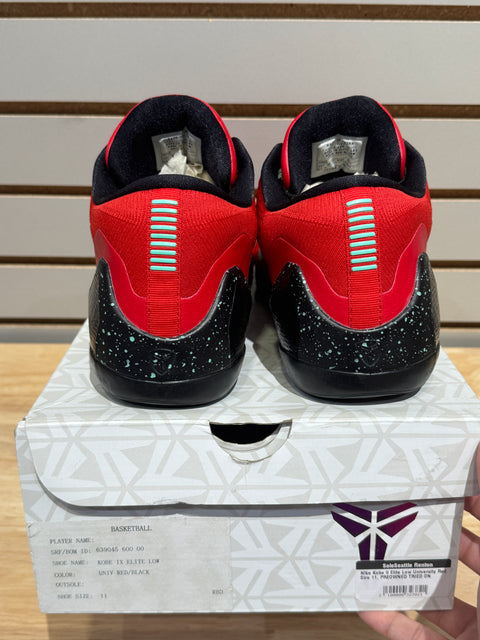 Nike Kobe 9 Elite Low University Red Sz 11