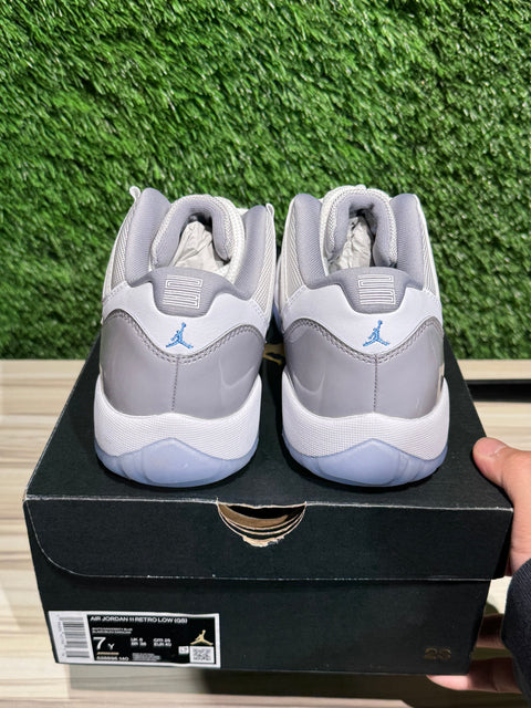Jordan 11 Retro Low Cement Grey (GS) Sz 7Y