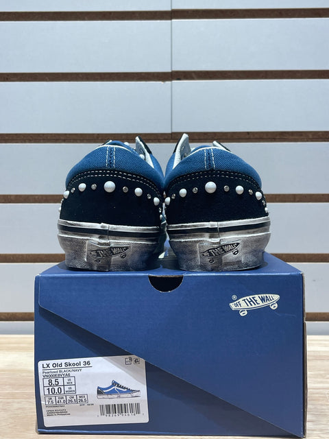 Vans LX Old Skool 36 Pearlized Pack Black Navy Sz 8.5