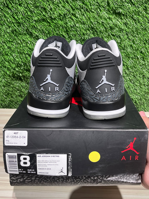 Jordan 3 Retro Wolf Grey Sz 8M