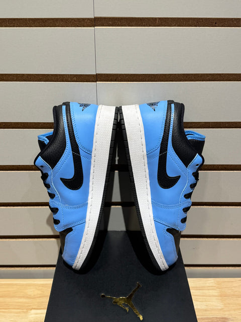 Jordan 1 Low University Blue Black (GS) Sz 7Y
