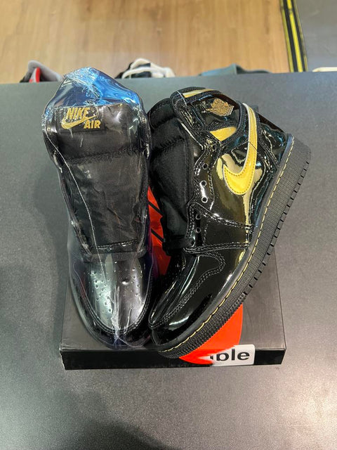 Jordan 1 Retro High Black Metallic Gold (2020) (GS) Sz 4Y