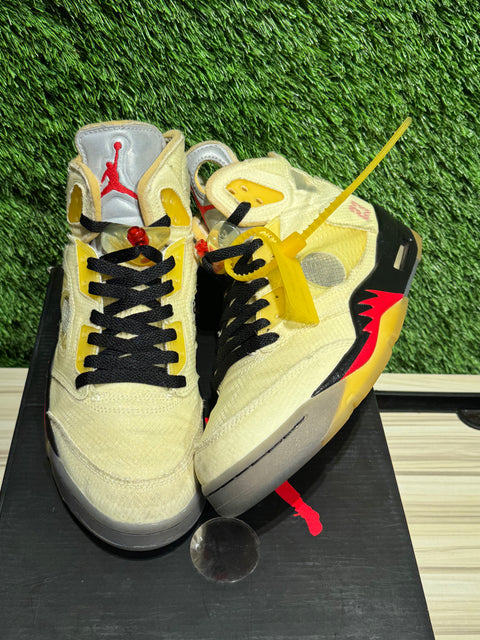Jordan 5 Retro Off-White Sail Sz 9M
