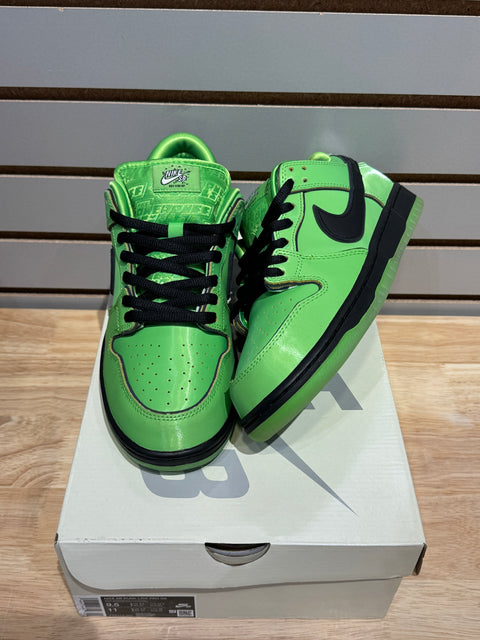 Nike SB Dunk Low The Powerpuff Girls Buttercup Sz 9.5