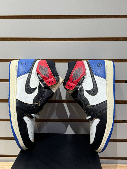 Jordan 1 Retro High OG SP Fragment x Union LA Varsity Red Sport Royal Sz 10.5