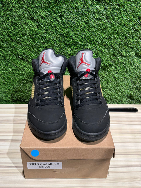 Jordan 5 Retro Black Metallic (2016) Sz 7.5M