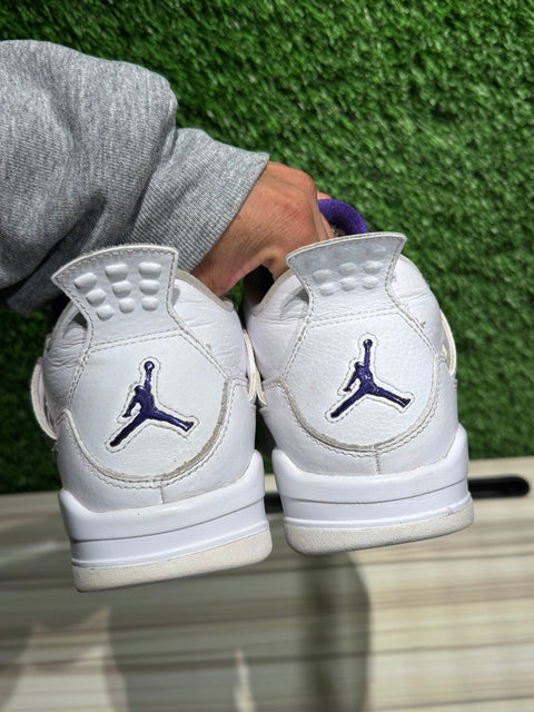 Jordan 4 Retro Metallic Purple (GS) Sz 7Y