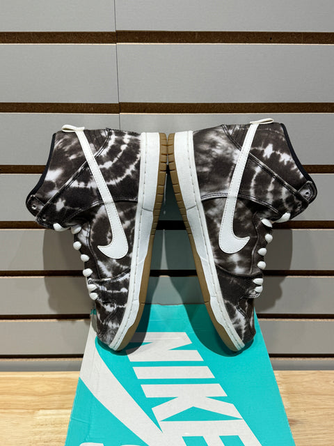 Nike SB Dunk High Tie Dye Black Sz 8