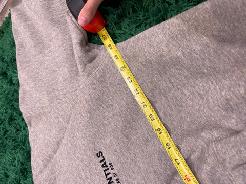 Fear of God Essentials Hoodie Dark Heather Oatmeal Sz L