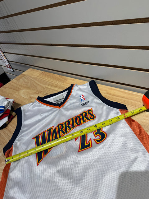 Vintage 2000s Kids Reebok Golden State Warriors Jason Richardson #23 Jersey