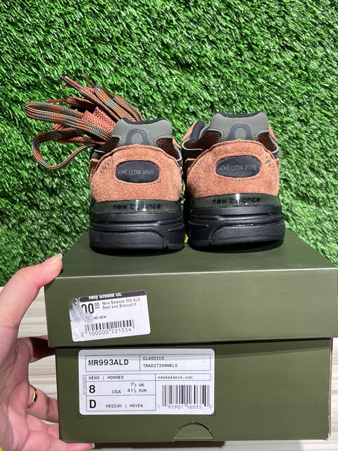 New Balance 993 Aime Leon Dore Brown Sz 8