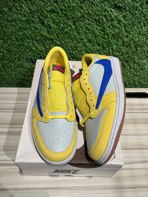 Jordan 1 Retro Low OG SP Travis Scott Canary (Women's) Sz 12M/13.5W