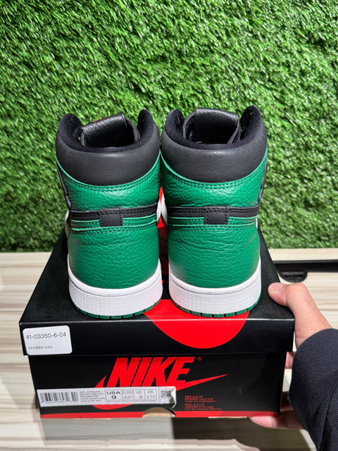 Jordan 1 Retro High Pine Green Black Sz 9M