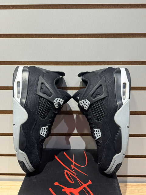 Jordan 4 Retro SE Black Canvas Sz 9M