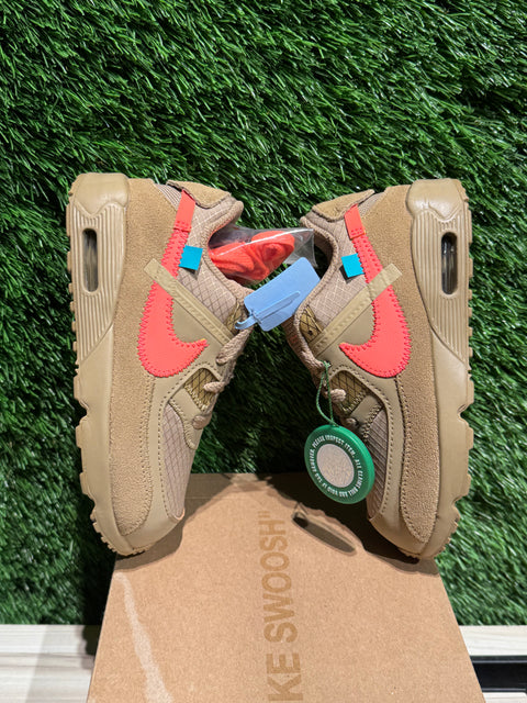 Nike Air Max 90 Off-White Desert Ore (TD) Sz 9C